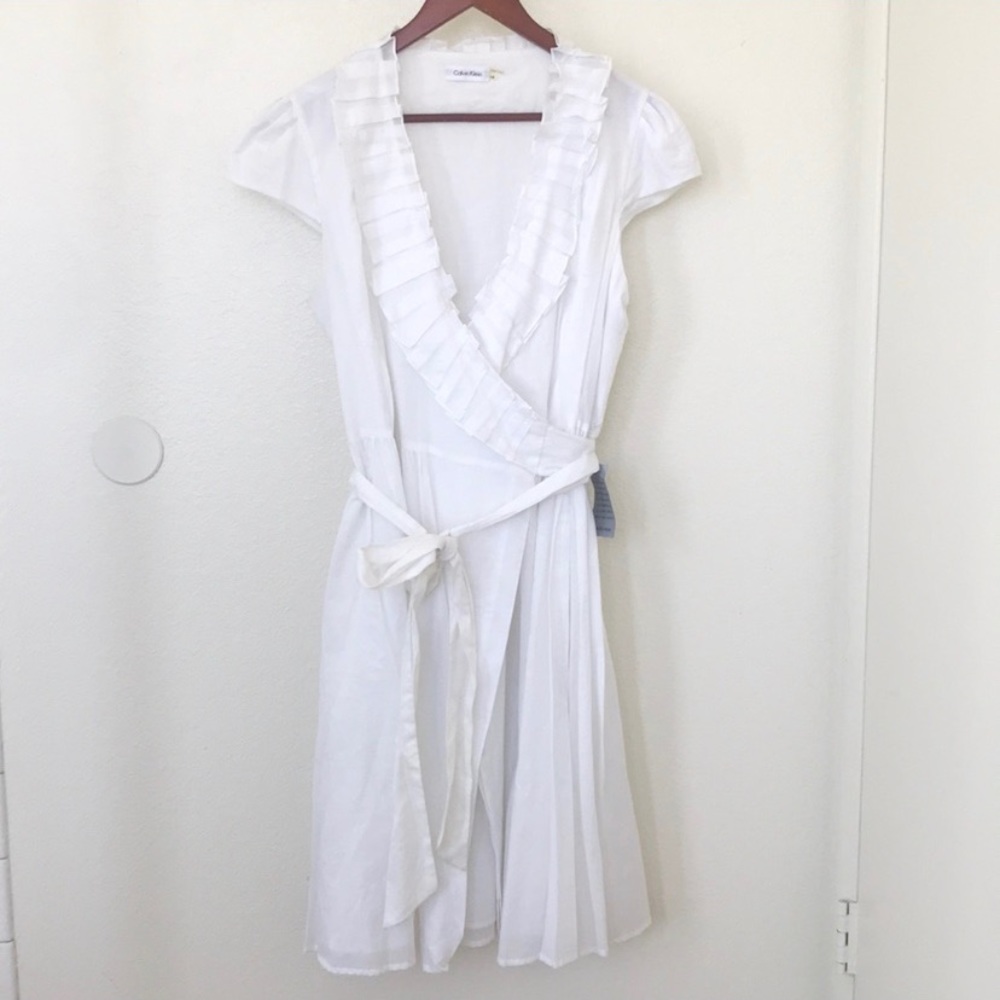 Calvin Klein White Cotton dress